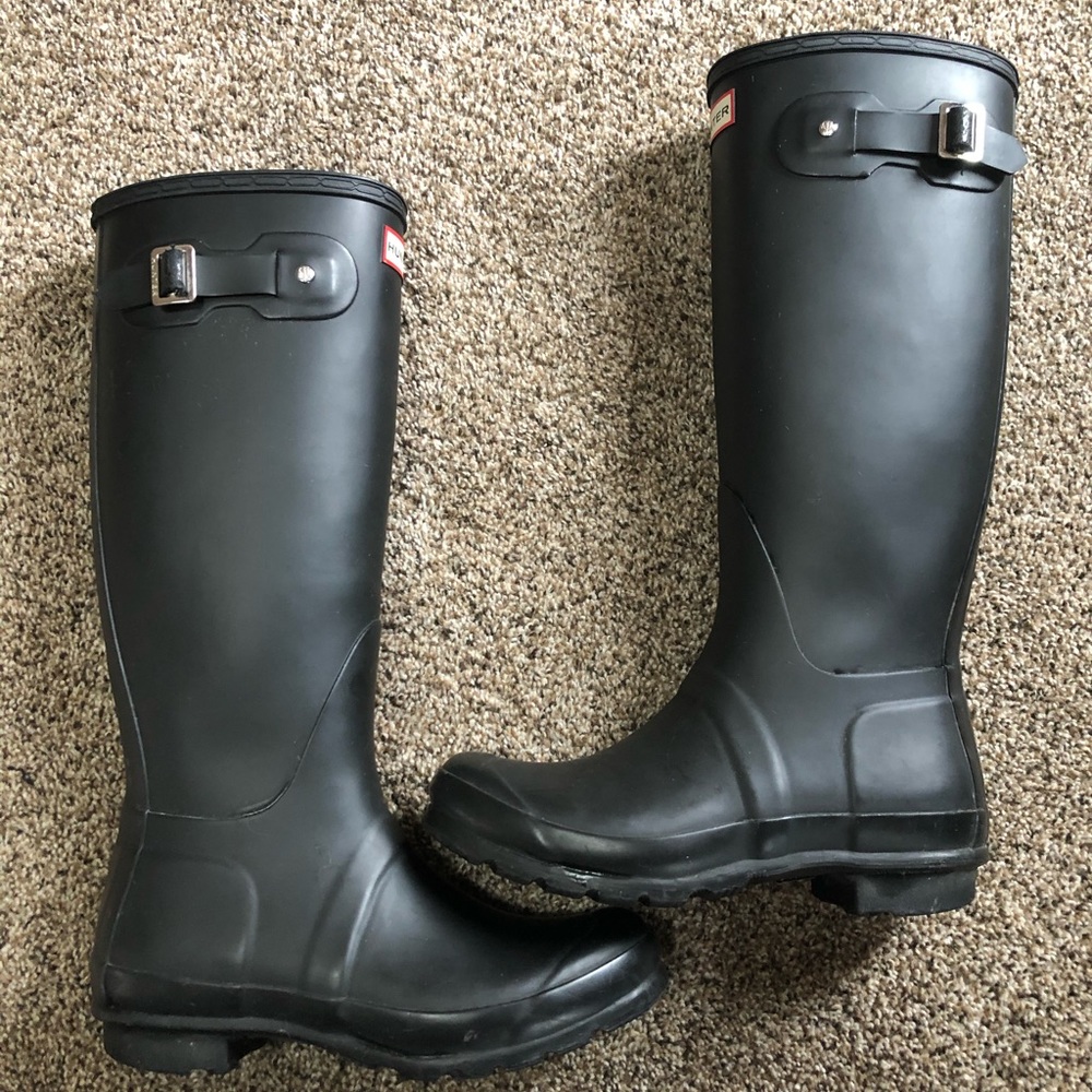 Matte Black Hunter Boots